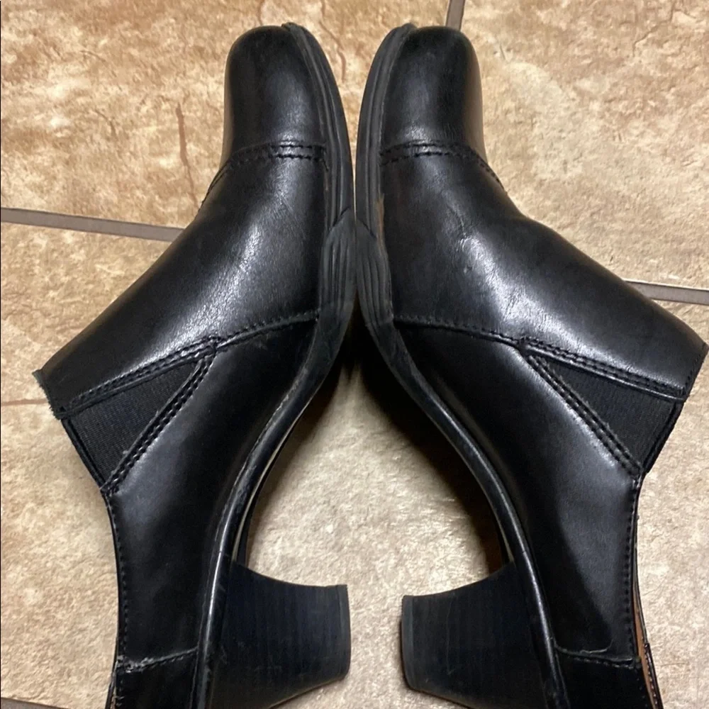 Earth Spirit Classics Leather Black Mules Classic Timeless Spring Quiet Luxury - Picture 7 of 8